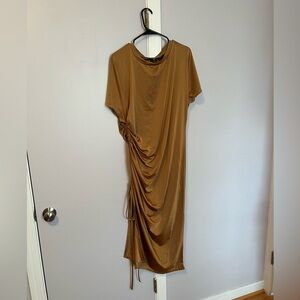 Shein Plus Solid Split Side Fitted Dress size 4XL